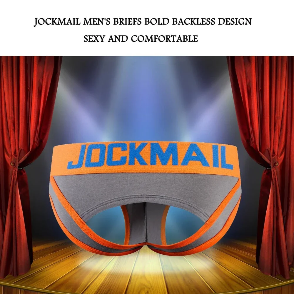 JOCKMAIL Men's Jockstrap Cotton Briefs Breathable Athletic Underwear XL - NWT